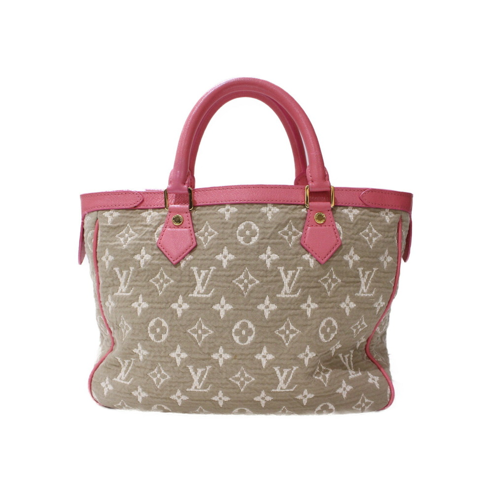Louis Vuitton Sabia Cabas canvas leather handbag Beige Tan pink bag - Picture 4 of 7